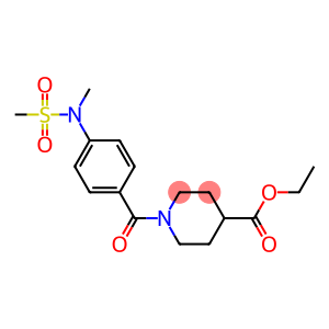 ethyl1-{4-[methyl(methylsulfonyl)amino]benzoyl}-4-piperidinecarboxylate