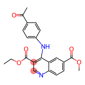 3-ethyl 6-methyl 4-(4-acetylanilino)-3,6-quinolinedicarboxylate