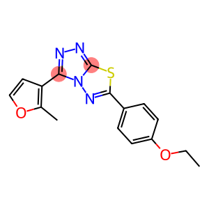 ethyl 4-[3-(2-methyl-3-furyl)[1,2,4]triazolo[3,4-b][1,3,4]thiadiazol-6-yl]phenyl ether