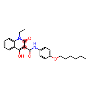 1-ethyl-N-[4-(hexyloxy)phenyl]-4-hydroxy-2-oxo-1,2-dihydro-3-quinolinecarboxamide