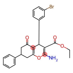 ethyl 2-amino-4-(3-bromophenyl)-5-oxo-7-phenyl-5,6,7,8-tetrahydro-4H-chromene-3-carboxylate