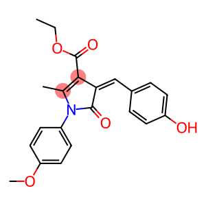 ethyl 4-(4-hydroxybenzylidene)-1-(4-methoxyphenyl)-2-methyl-5-oxo-4,5-dihydro-1H-pyrrole-3-carboxylate