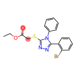 ethyl {[5-(2-bromophenyl)-4-phenyl-4H-1,2,4-triazol-3-yl]sulfanyl}acetate