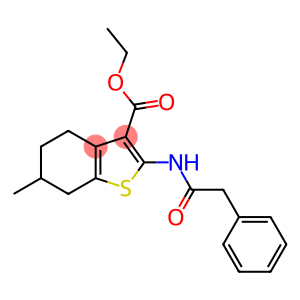 ethyl 6-methyl-2-[(phenylacetyl)amino]-4,5,6,7-tetrahydro-1-benzothiophene-3-carboxylate