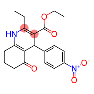 ethyl 2-ethyl-4-{4-nitrophenyl}-5-oxo-1,4,5,6,7,8-hexahydroquinoline-3-carboxylate