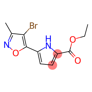 ethyl 5-(4-bromo-3-methyl-5-isoxazolyl)-1H-pyrrole-2-carboxylate