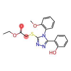 ethyl {[5-(2-hydroxyphenyl)-4-(2-methoxyphenyl)-4H-1,2,4-triazol-3-yl]sulfanyl}acetate