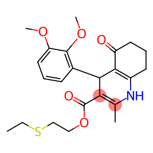 2-(ethylsulfanyl)ethyl 4-(2,3-dimethoxyphenyl)-2-methyl-5-oxo-1,4,5,6,7,8-hexahydro-3-quinolinecarboxylate