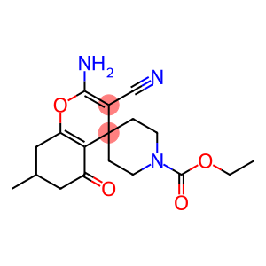 ethyl 2-amino-3-cyano-7-methyl-5-oxo-5,6,7,8-tetrahydro-spiro[4H-chromene-4,4'-piperidine]-1'-carboxylate