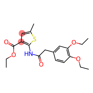 ethyl 2-{[(3,4-diethoxyphenyl)acetyl]amino}-5-methyl-3-thiophenecarboxylate