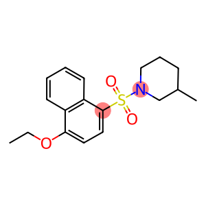 ethyl 4-[(3-methyl-1-piperidinyl)sulfonyl]-1-naphthyl ether