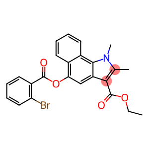 ethyl 5-[(2-bromobenzoyl)oxy]-1,2-dimethyl-1H-benzo[g]indole-3-carboxylate