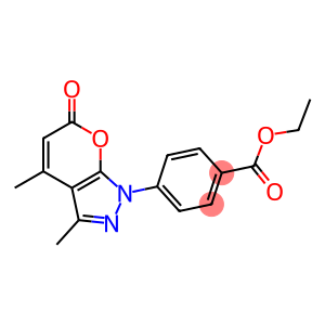 ethyl 4-(3,4-dimethyl-6-oxopyrano[2,3-c]pyrazol-1(6H)-yl)benzoate