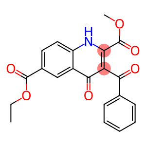 6-ethyl 2-methyl 3-benzoyl-4-oxo-1,4-dihydroquinoline-2,6-dicarboxylate