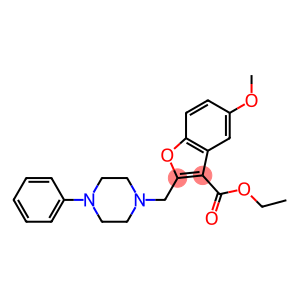 ethyl 5-methoxy-2-[(4-phenyl-1-piperazinyl)methyl]-1-benzofuran-3-carboxylate