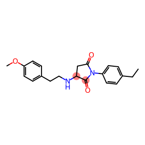 1-(4-ethylphenyl)-3-{[2-(4-methoxyphenyl)ethyl]amino}-2,5-pyrrolidinedione