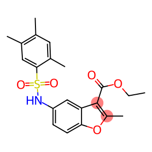 ethyl 2-methyl-5-{[(2,4,5-trimethylphenyl)sulfonyl]amino}-1-benzofuran-3-carboxylate