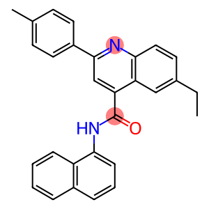 6-ethyl-2-(4-methylphenyl)-N-(1-naphthyl)-4-quinolinecarboxamide
