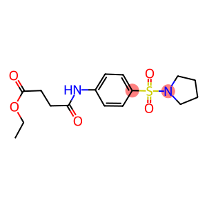 ethyl 4-oxo-4-[4-(1-pyrrolidinylsulfonyl)anilino]butanoate