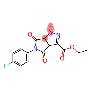 ethyl 5-(4-fluorophenyl)-4,6-dioxo-1,3a,4,5,6,6a-hexahydropyrrolo[3,4-c]pyrazole-3-carboxylate