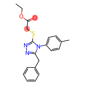 ethyl {[5-benzyl-4-(4-methylphenyl)-4H-1,2,4-triazol-3-yl]sulfanyl}acetate