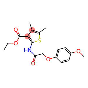 ethyl 2-{[(4-methoxyphenoxy)acetyl]amino}-4,5-dimethyl-3-thiophenecarboxylate