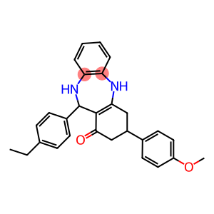 11-(4-ethylphenyl)-3-(4-methoxyphenyl)-2,3,4,5,10,11-hexahydro-1H-dibenzo[b,e][1,4]diazepin-1-one