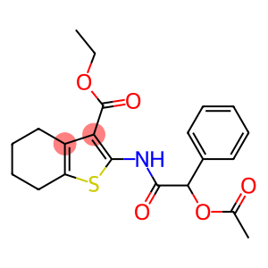 ethyl 2-{[(acetyloxy)(phenyl)acetyl]amino}-4,5,6,7-tetrahydro-1-benzothiophene-3-carboxylate