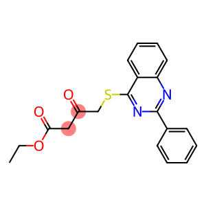 ethyl 3-oxo-4-[(2-phenylquinazolin-4-yl)sulfanyl]butanoate