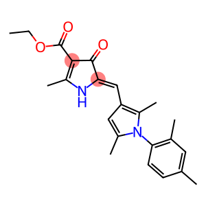 ethyl 5-{[1-(2,4-dimethylphenyl)-2,5-dimethyl-1H-pyrrol-3-yl]methylene}-2-methyl-4-oxo-4,5-dihydro-1H-pyrrole-3-carboxylate