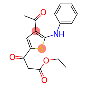 ethyl 3-(4-acetyl-5-anilino-2-thienyl)-3-oxopropanoate