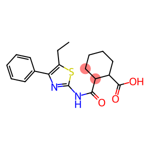 2-{[(5-ethyl-4-phenyl-1,3-thiazol-2-yl)amino]carbonyl}cyclohexanecarboxylic acid