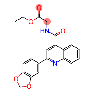 ethyl ({[2-(1,3-benzodioxol-5-yl)-4-quinolinyl]carbonyl}amino)acetate