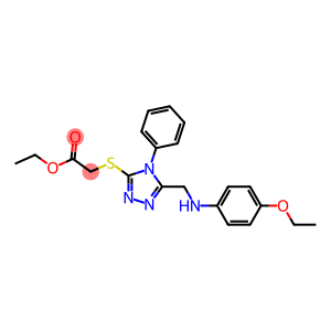 ethyl ({5-[(4-ethoxyanilino)methyl]-4-phenyl-4H-1,2,4-triazol-3-yl}sulfanyl)acetate