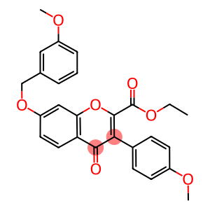 ethyl 7-[(3-methoxybenzyl)oxy]-3-(4-methoxyphenyl)-4-oxo-4H-chromene-2-carboxylate