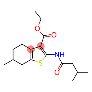 ethyl 6-methyl-2-[(3-methylbutanoyl)amino]-4,5,6,7-tetrahydro-1-benzothiophene-3-carboxylate