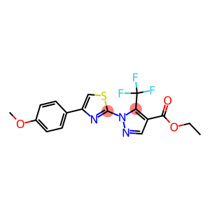 ETHYL 1-[4-(4-METHOXYPHENYL)-1,3-THIAZOL-2-YL]-5-(TRIFLUOROMETHYL)-1H-PYRAZOLE-4-CARBOXYLATE