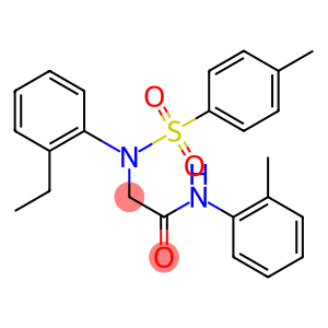 2-{2-ethyl[(4-methylphenyl)sulfonyl]anilino}-N-(2-methylphenyl)acetamide