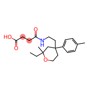 4-({2-[2-ethyl-2-methyl-4-(4-methylphenyl)tetrahydro-2H-pyran-4-yl]ethyl}amino)-4-oxobutanoic acid