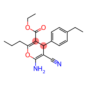 ethyl 6-amino-5-cyano-4-(4-ethylphenyl)-2-propyl-4H-pyran-3-carboxylate