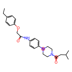 2-(4-ethylphenoxy)-N-{4-[4-(3-methylbutanoyl)-1-piperazinyl]phenyl}acetamide