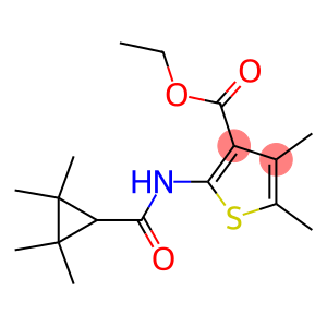 ethyl 4,5-dimethyl-2-{[(2,2,3,3-tetramethylcyclopropyl)carbonyl]amino}-3-thiophenecarboxylate