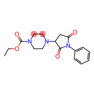 ethyl 4-(2,5-dioxo-1-phenyl-3-pyrrolidinyl)-1-piperazinecarboxylate