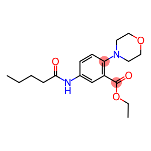 ethyl 2-(4-morpholinyl)-5-(pentanoylamino)benzoate