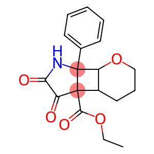 ethyl 5,6-dioxo-7a-phenyloctahydropyrano[3',2':3,4]cyclobuta[1,2-b]pyrrole-4b(2H)-carboxylate