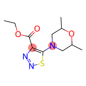 ETHYL 5-(2,6-DIMETHYLMORPHOLIN-4-YL)-1,2,3-THIADIAZOLE-4-CARBOXYLATE