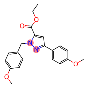 ETHYL 1-(4-METHOXYBENZYL)-3-(4-METHOXYPHENYL)-1H-PYRAZOLE-5-CARBOXYLATE