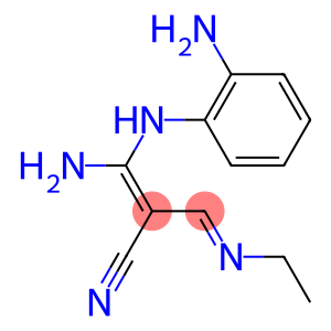 3-(Ethylimino)-2-[amino(2-aminoanilino)methylene]propanenitrile