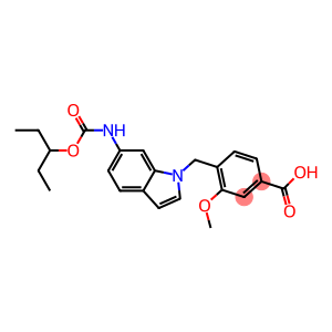 4-[6-(1-Ethylpropyloxycarbonylamino)-1H-indol-1-ylmethyl]-3-methoxybenzoic acid