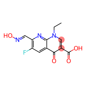 1-Ethyl-1,4-dihydro-6-fluoro-7-(hydroxyiminomethyl)-4-oxo-1,8-naphthyridine-3-carboxylic acid